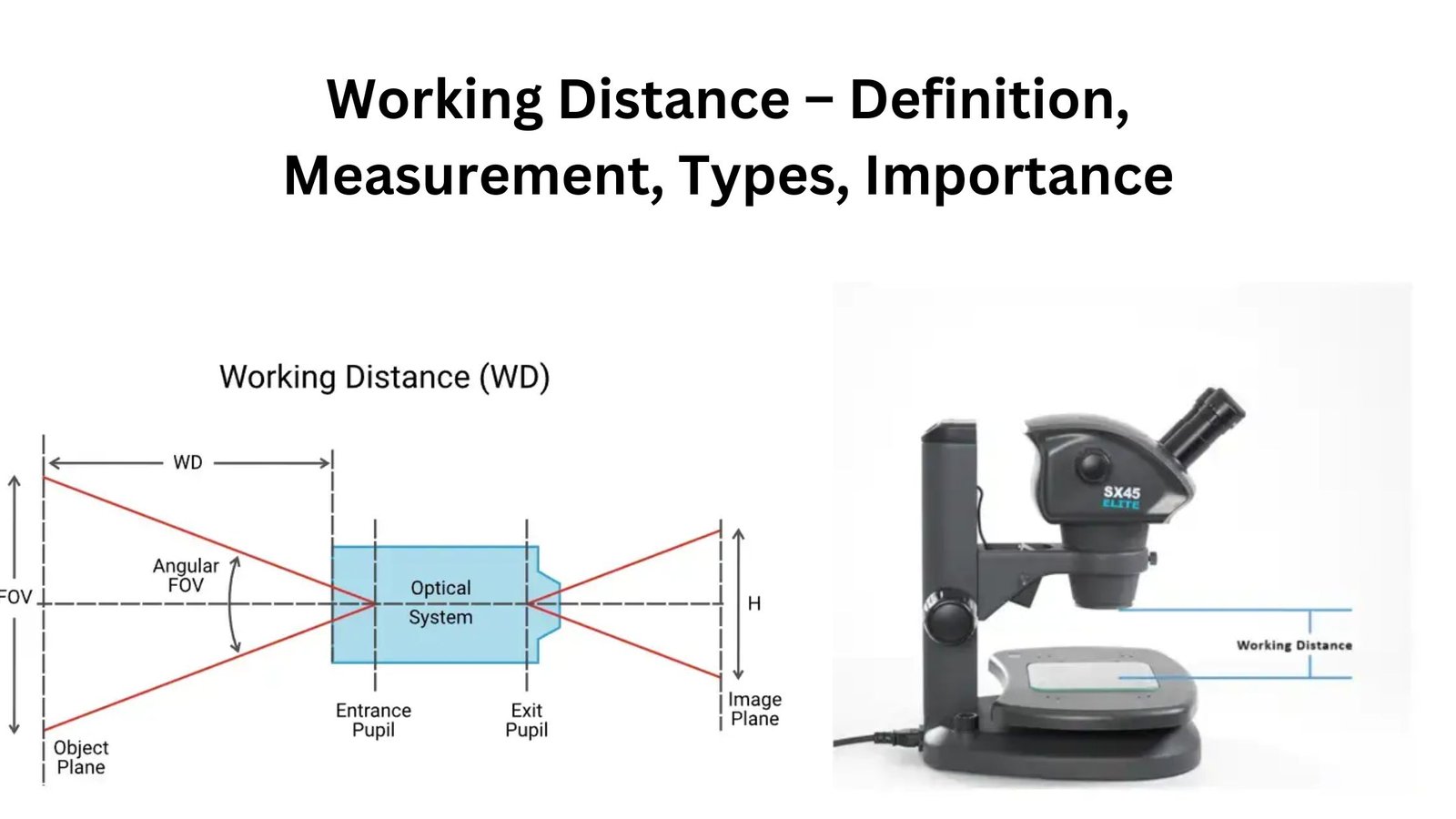 Working Distance – Definition, Measurement, Types, Importance